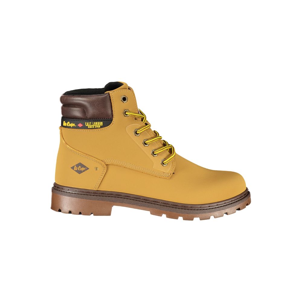 LEE COOPER Gelber Polyurethan Herrenstiefel