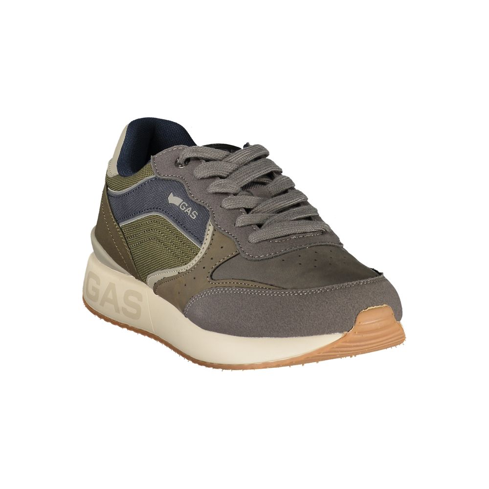 Gas Verde Polyurethan-Herren-Sneaker