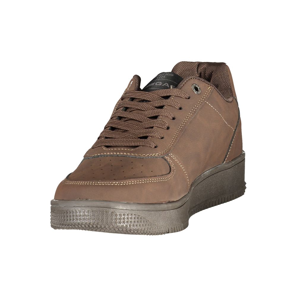 Brauner Polyurethan-Herrensneaker von Gas