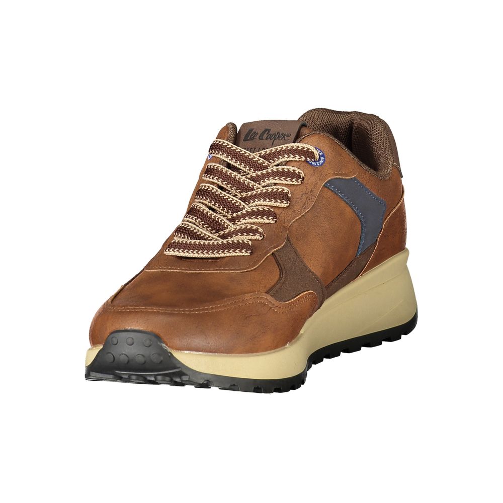 LEE COOPER Brown Polyurethane Men's Sneaker