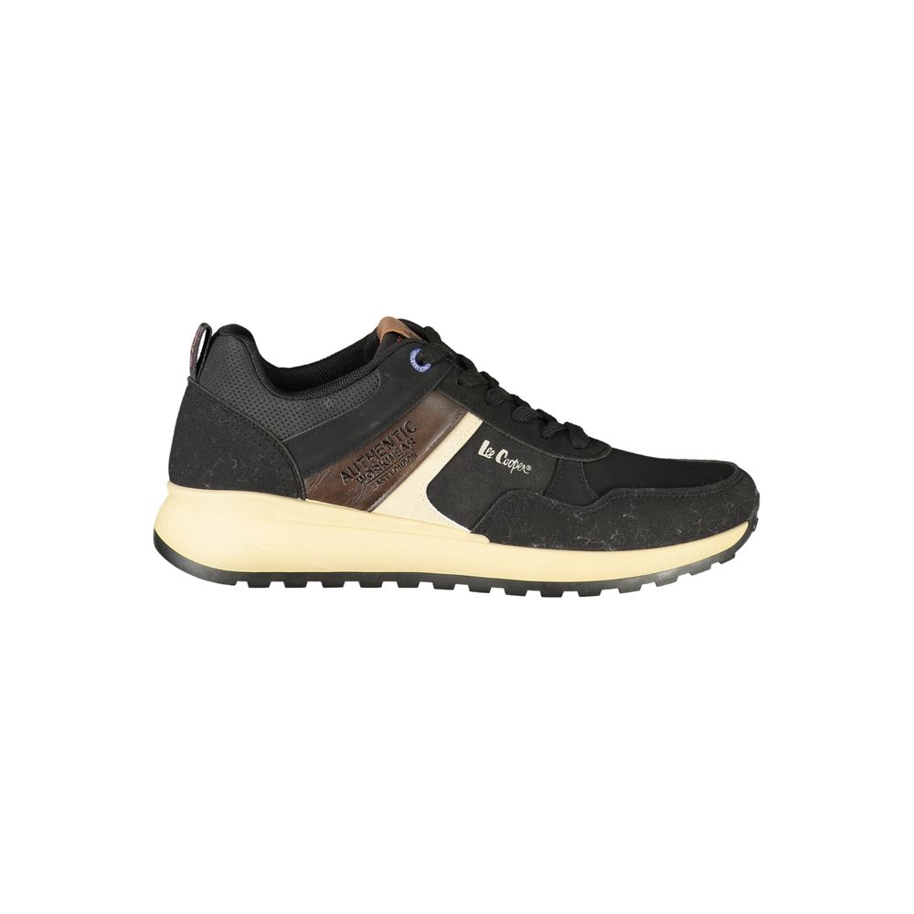 LEE COOPER Schwarze Polyester-Sportschuhe