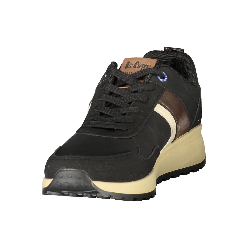 LEE COOPER Schwarze Polyester-Sportschuhe