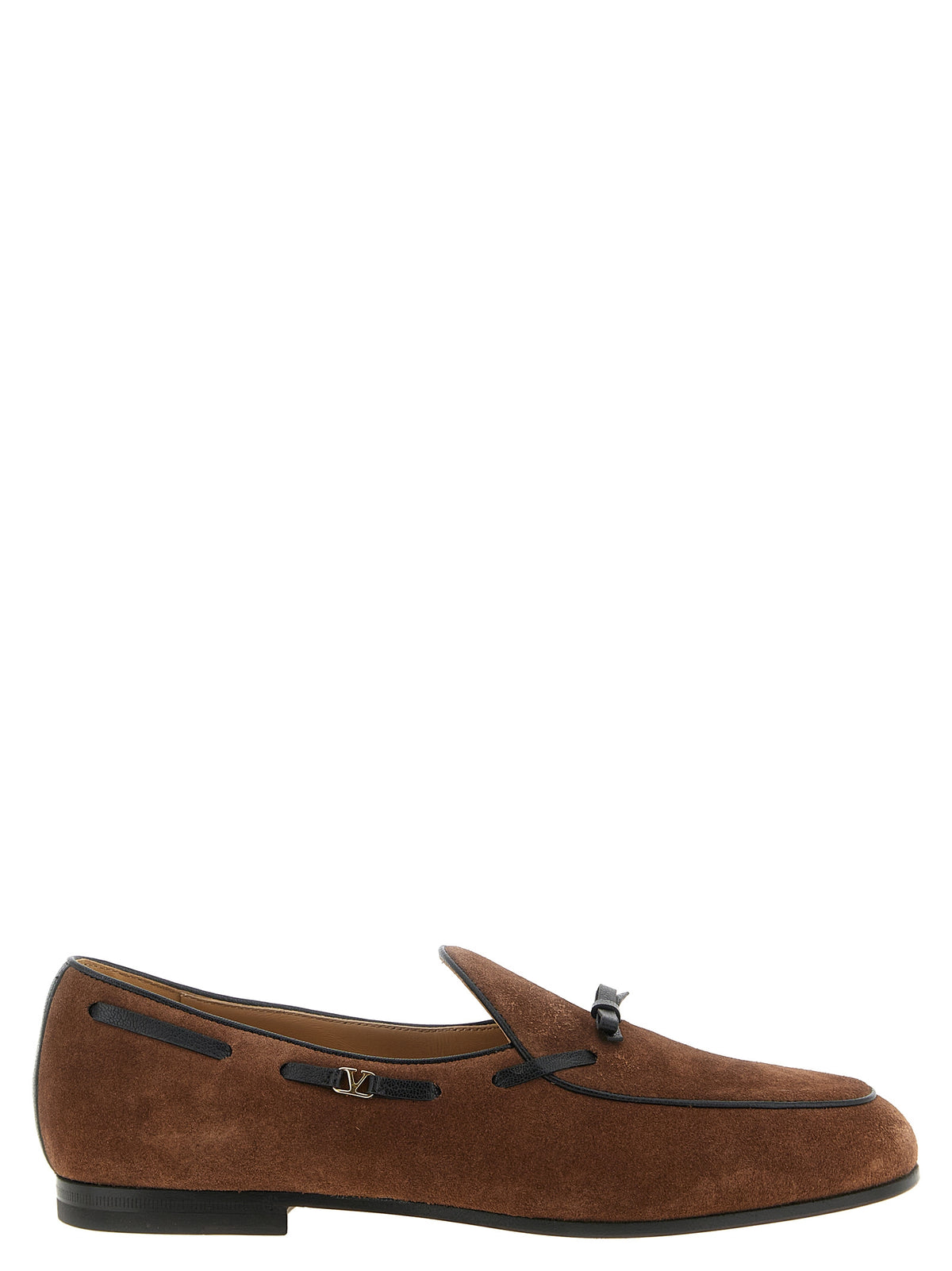 Valentino Garavani Braune Kalbsleder Slipper