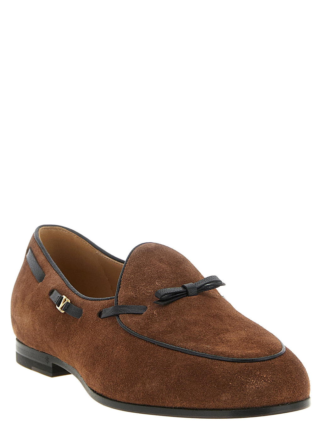 Valentino Garavani Braune Kalbsleder Slipper