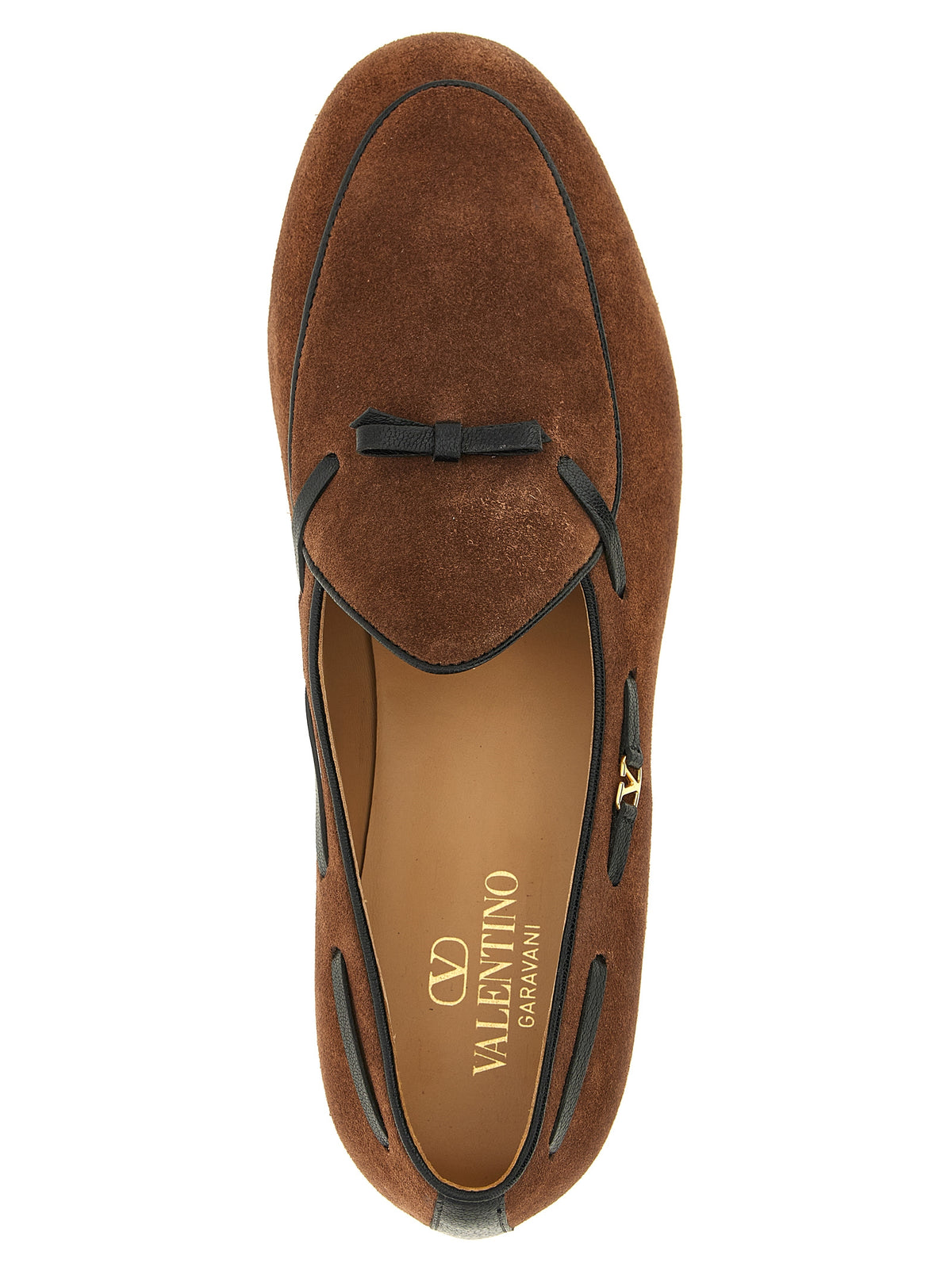 Valentino Garavani Braune Kalbsleder Slipper