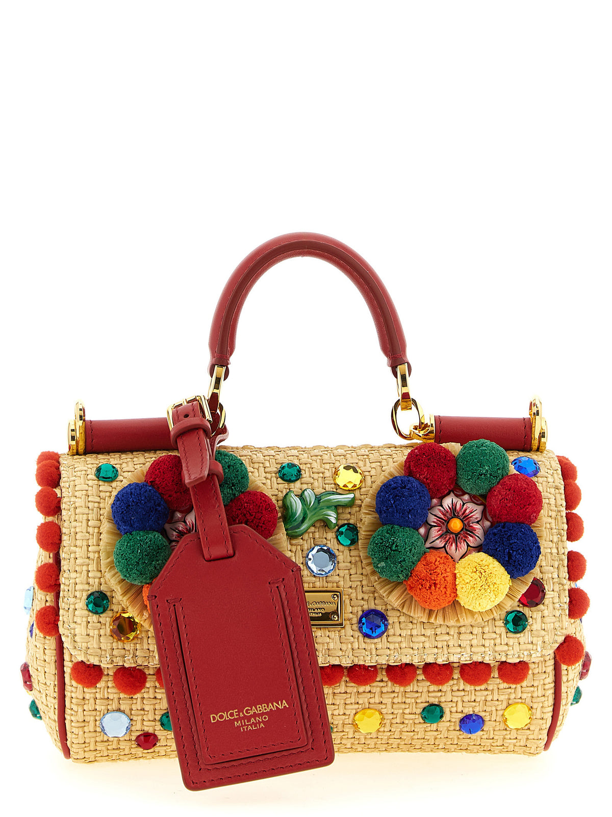 Dolce & Gabbana Handtasche aus Viskose, mehrfarbig
