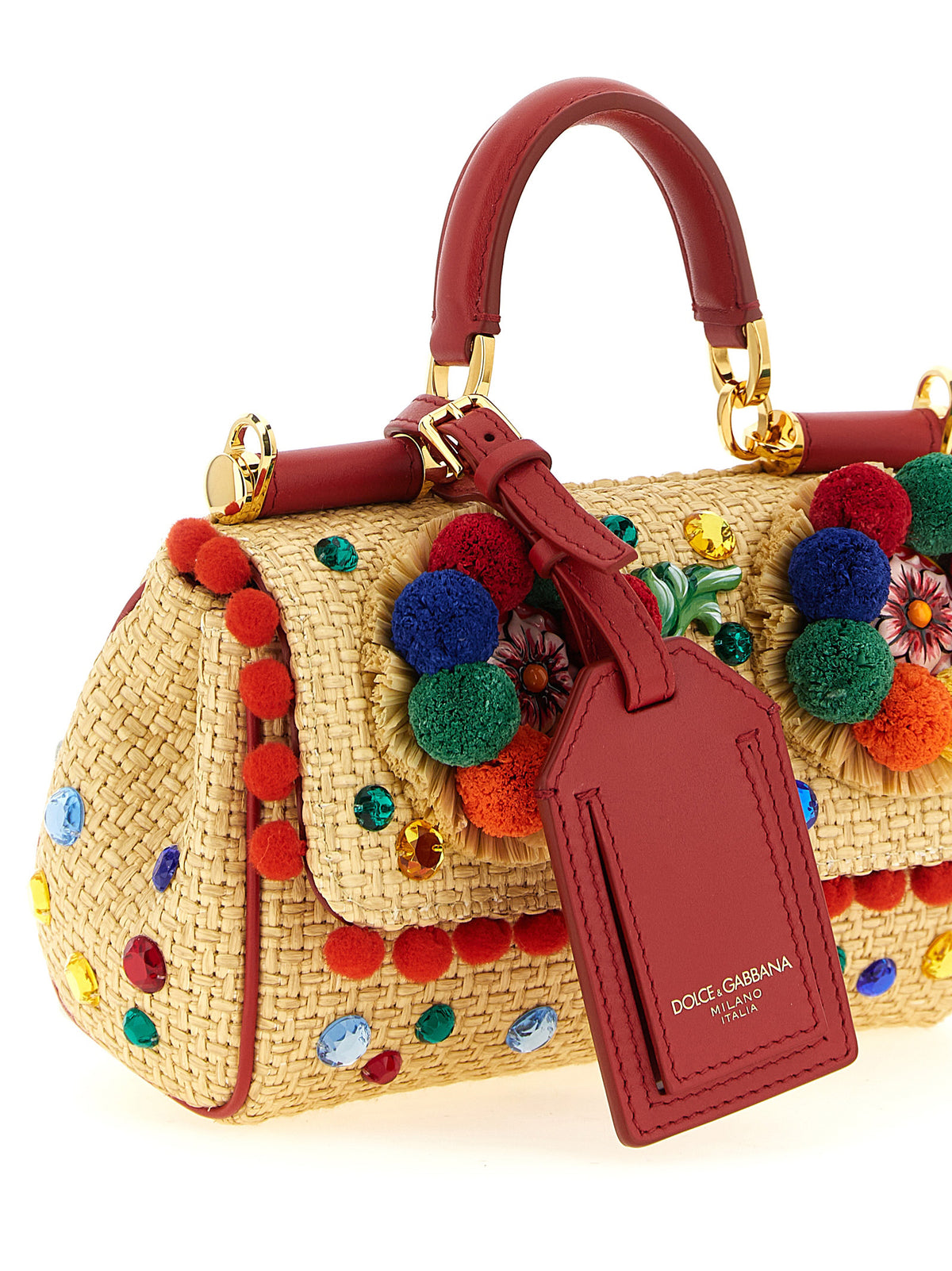 Dolce & Gabbana Handtasche aus Viskose, mehrfarbig