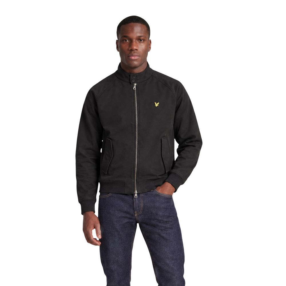 Lyle & Scott Schwarze Polyester-Langjacke