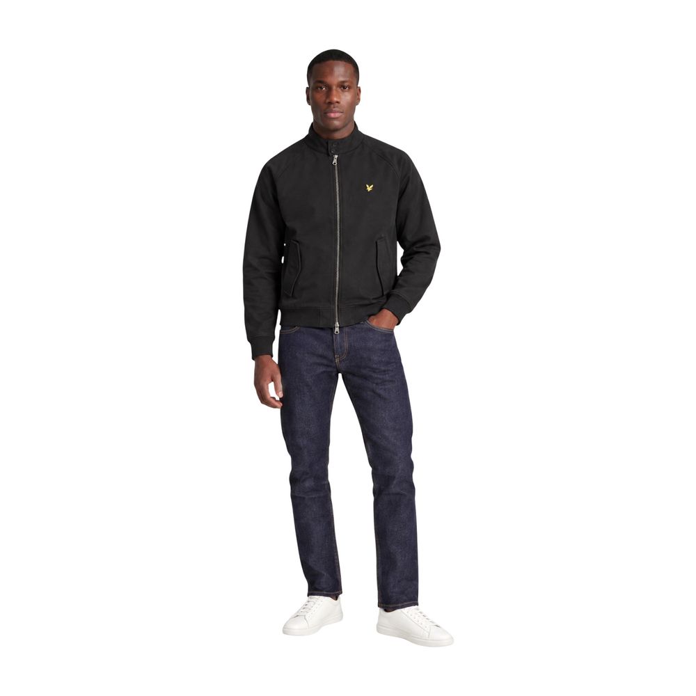 Lyle & Scott Schwarze Polyester-Langjacke