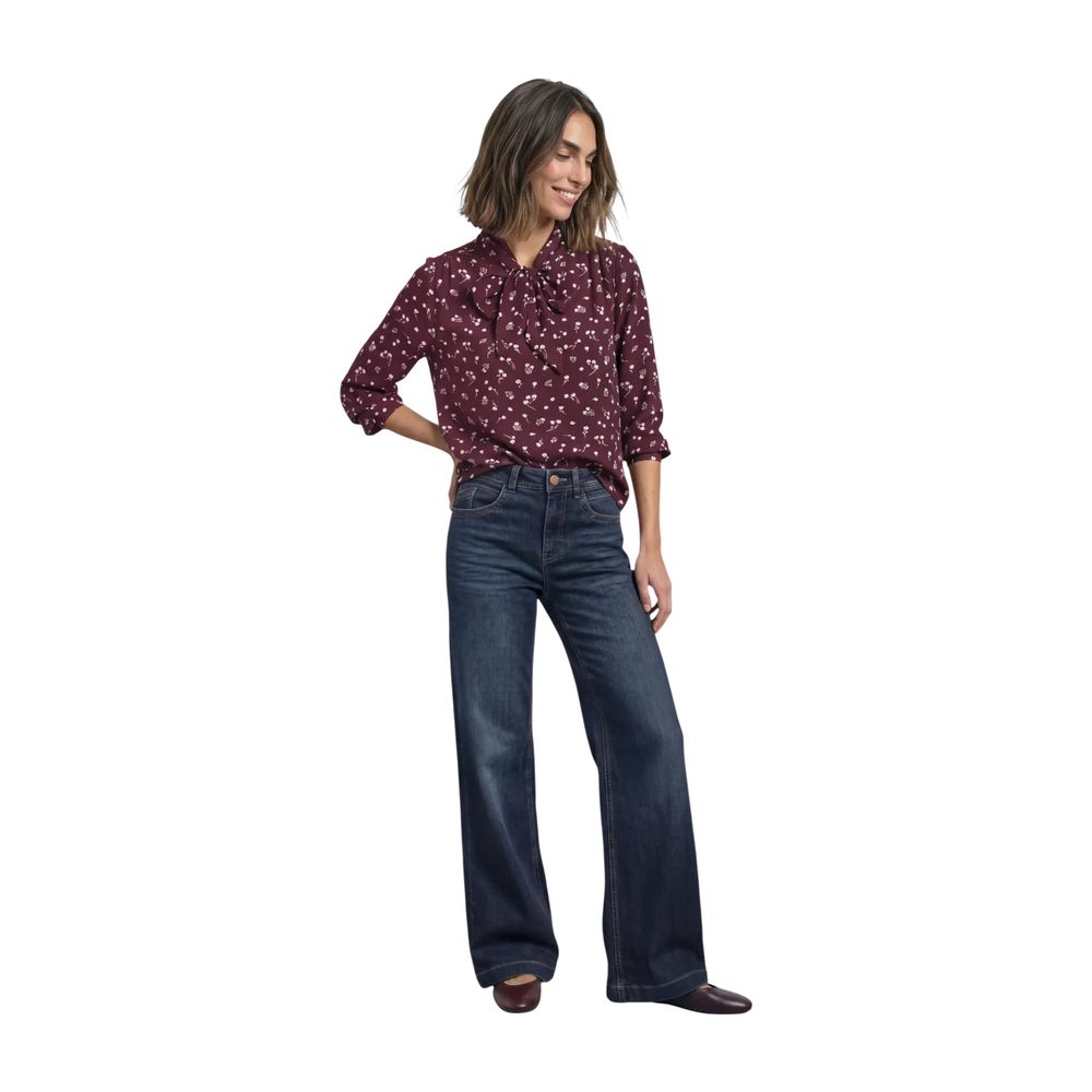 Street One Bordeaux-Viskosebluse