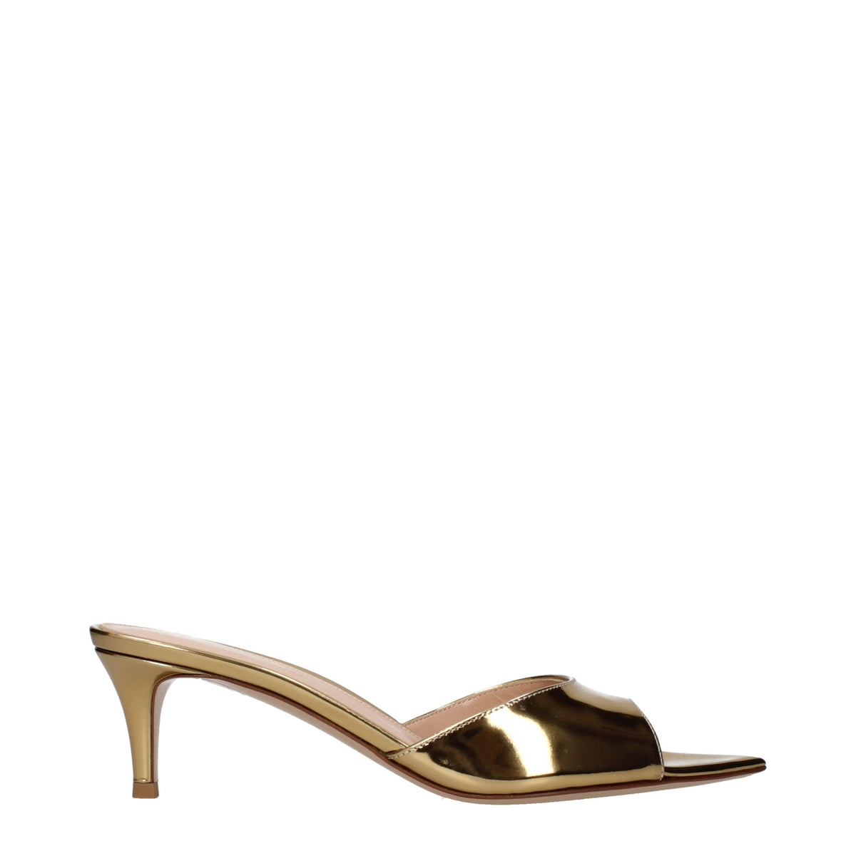Gianvito Rossi Plateausandalen aus goldenem Leder