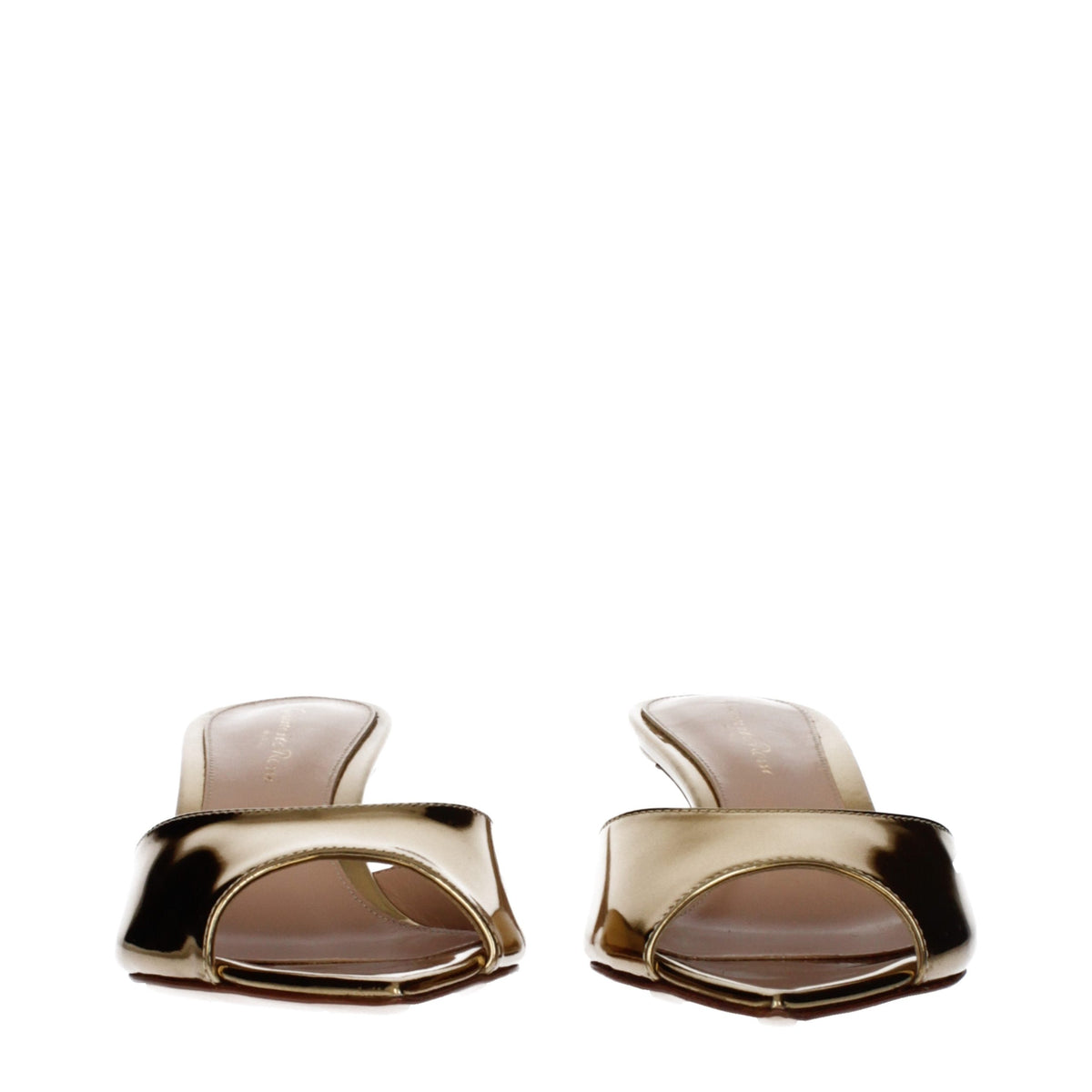 Gianvito Rossi Plateausandalen aus goldenem Leder