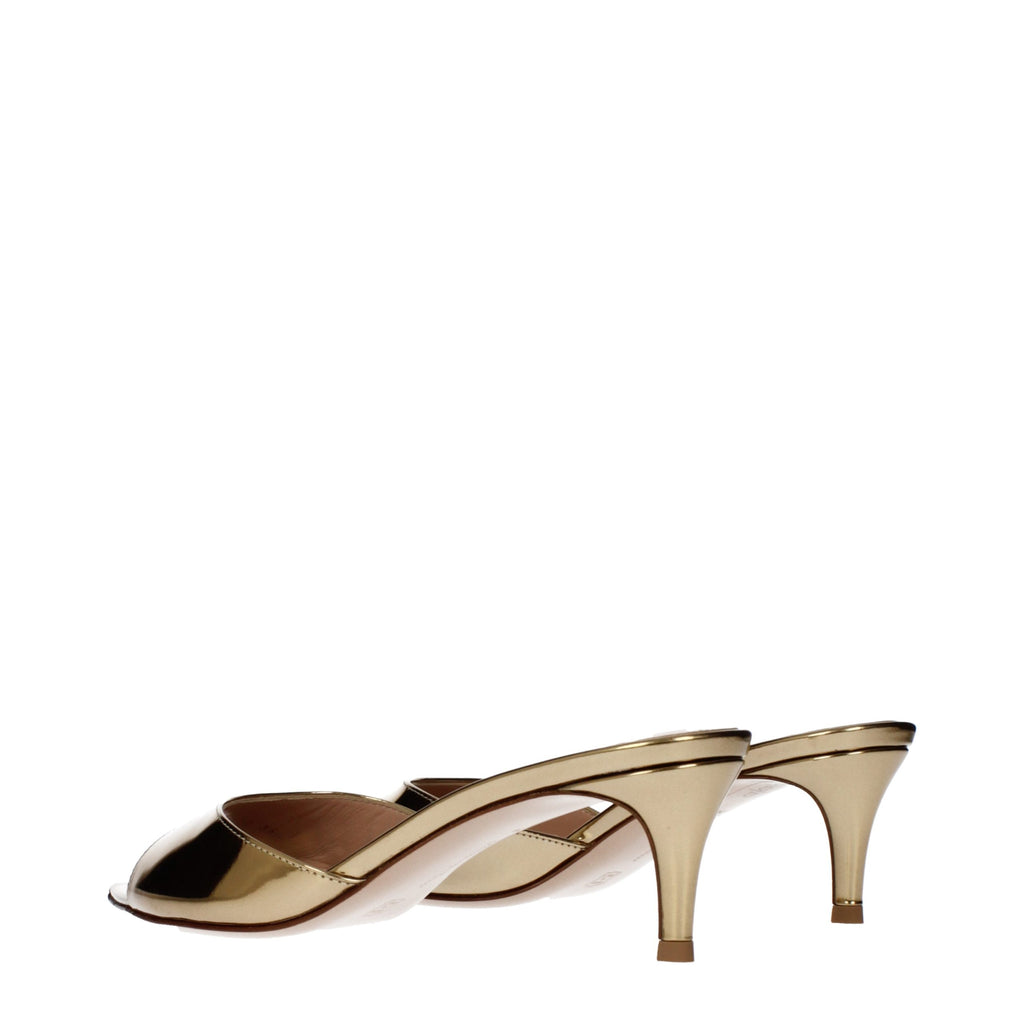 Gianvito Rossi Plateausandalen aus goldenem Leder