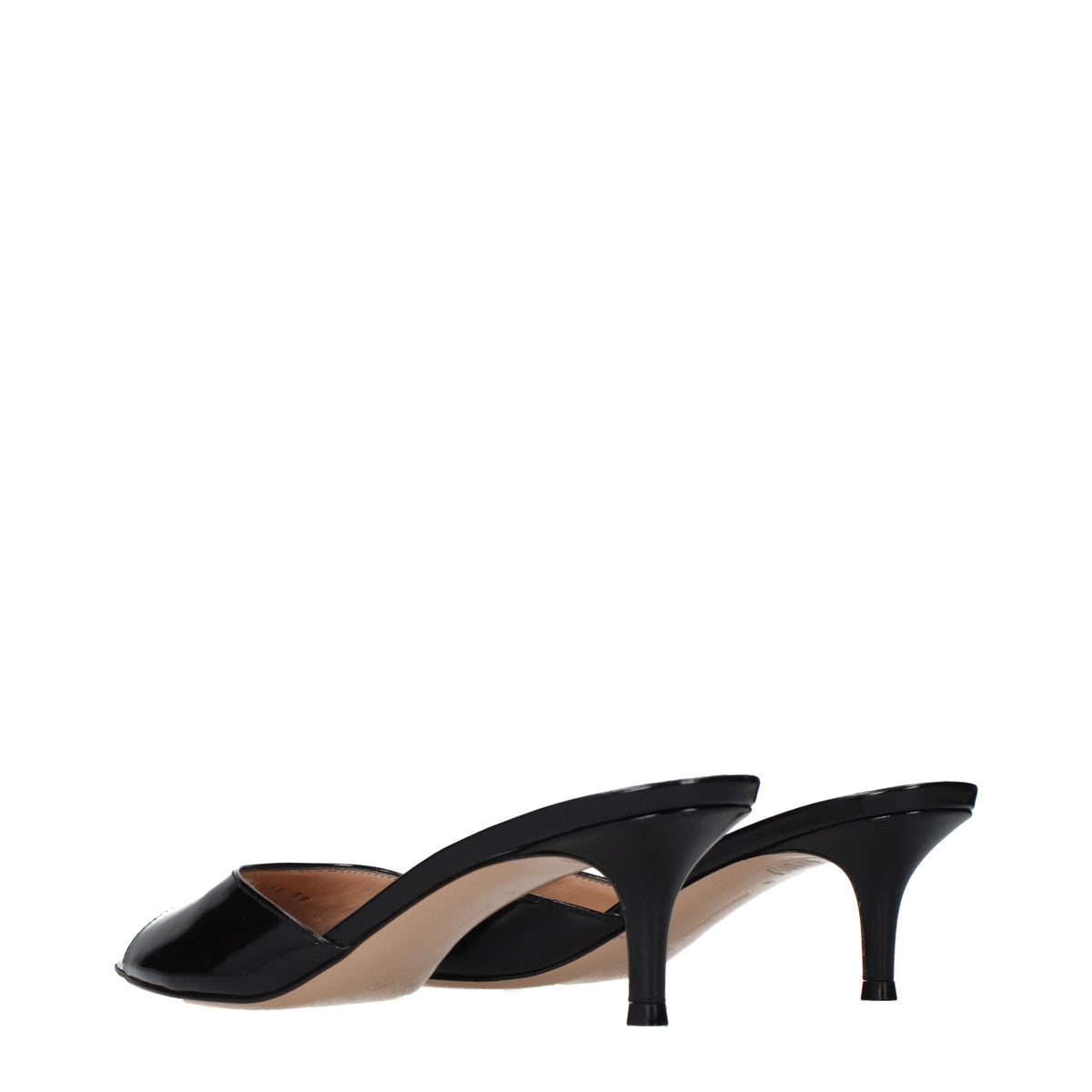 Gianvito Rossi Plateausandalen aus schwarzem Leder