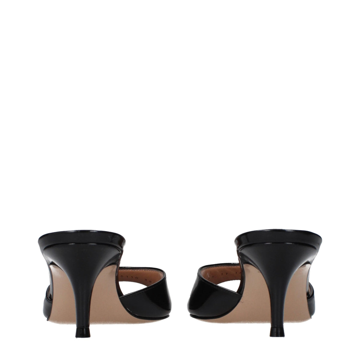 Gianvito Rossi Plateausandalen aus schwarzem Leder