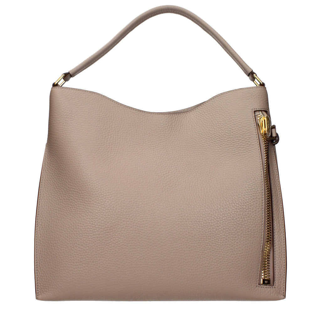 Beige Ledertasche von Tom Ford