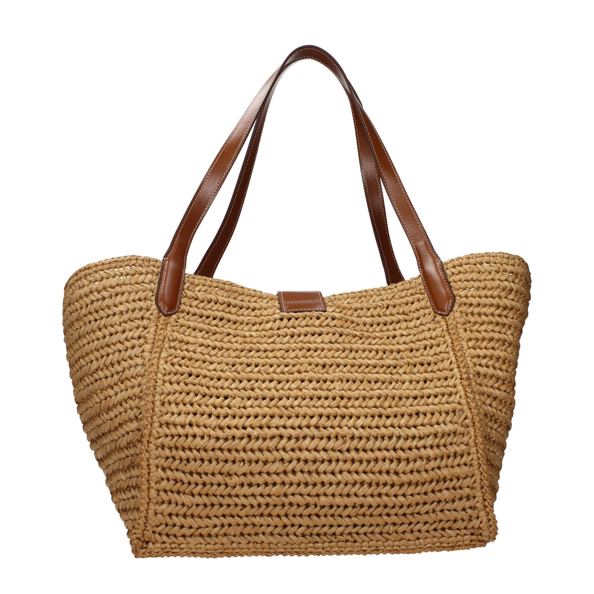 Tom Ford Schultertasche aus beigem Bast