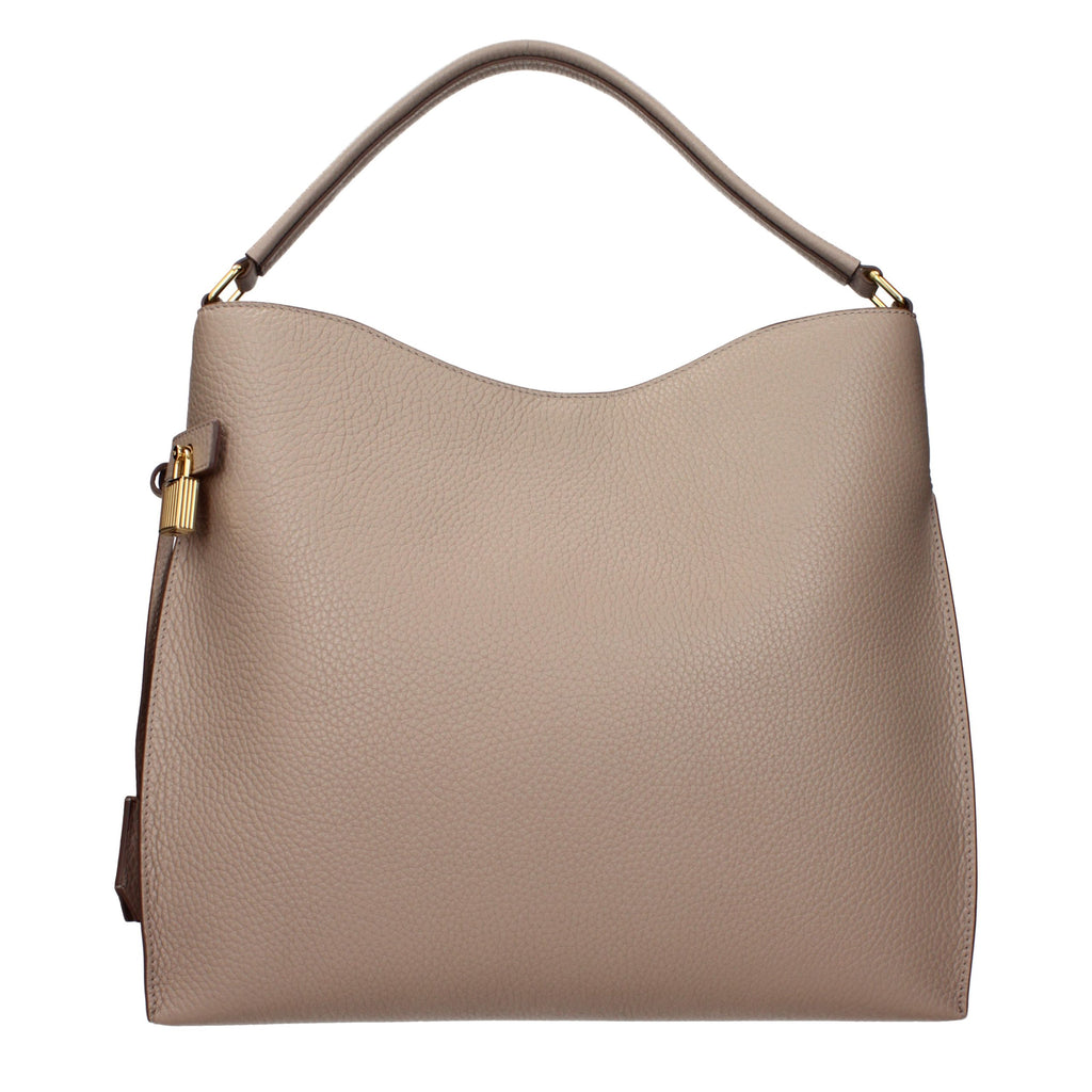 Beige Ledertasche von Tom Ford