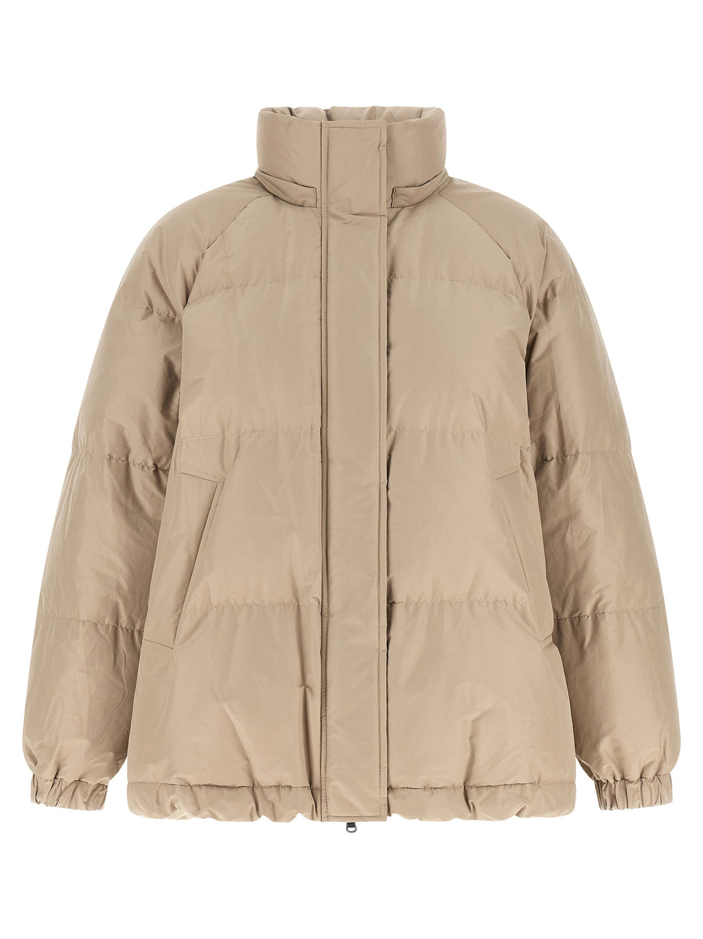 Brunello Cucinelli Beige Baumwolljacke in voller Länge