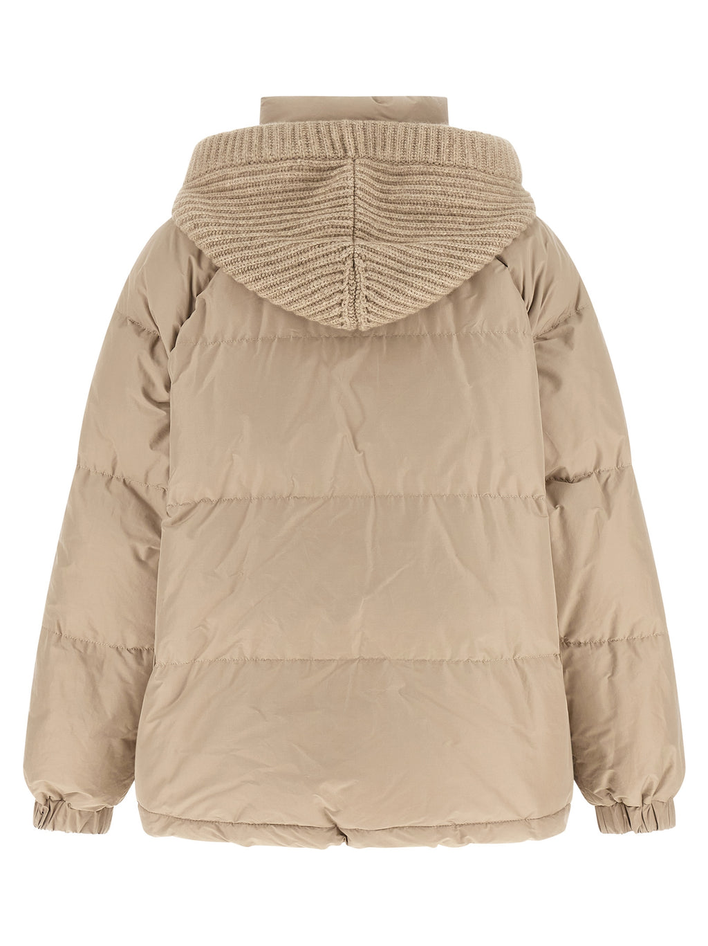 Brunello Cucinelli Beige Baumwolljacke in voller Länge