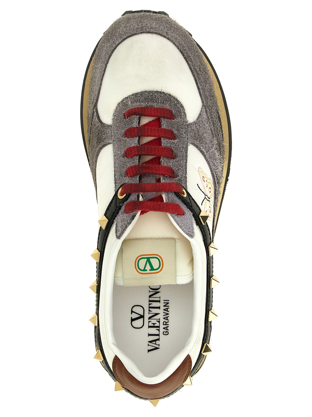 Valentino Garavani Sneakers aus mehrfarbigem Kalbsleder