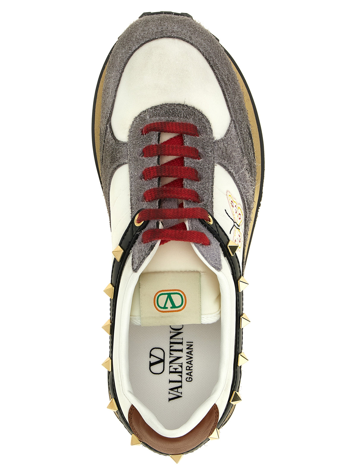 Valentino Garavani Sneakers aus mehrfarbigem Kalbsleder