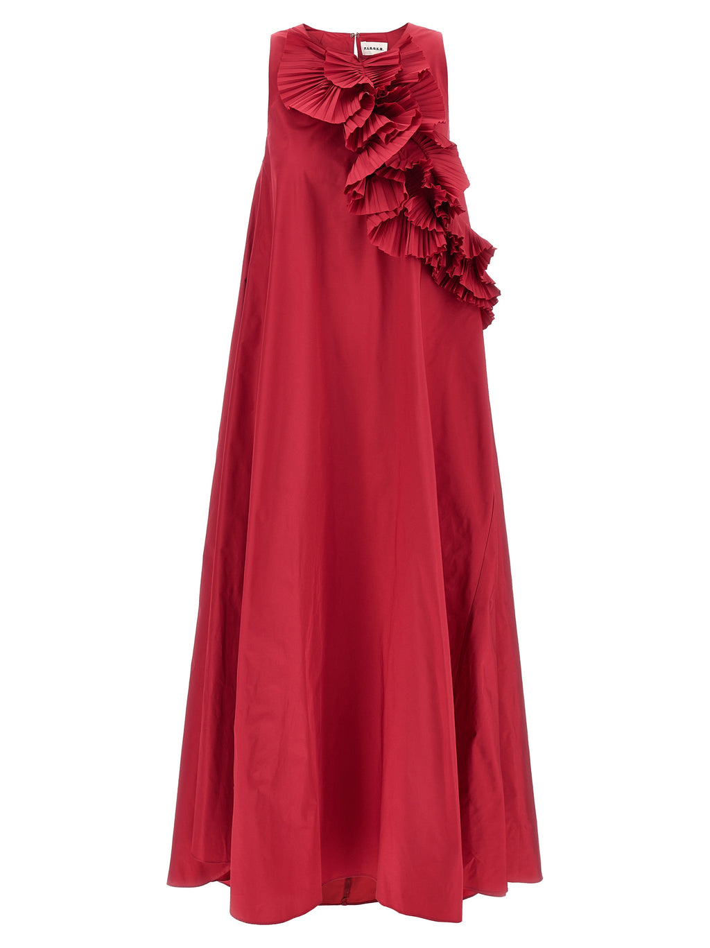 P.A.R.O.S.H. Langes Kleid aus fuchsiafarbenem Polyester