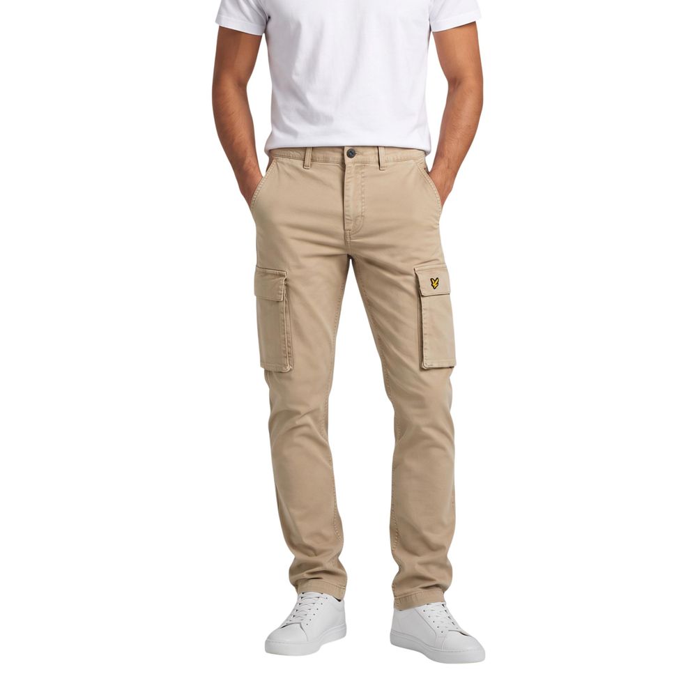 Lyle & Scott Cargo-Hose aus beiger Baumwolle