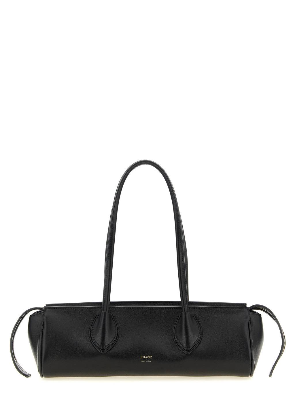 Khaite-Schultertasche aus schwarzem Lammleder