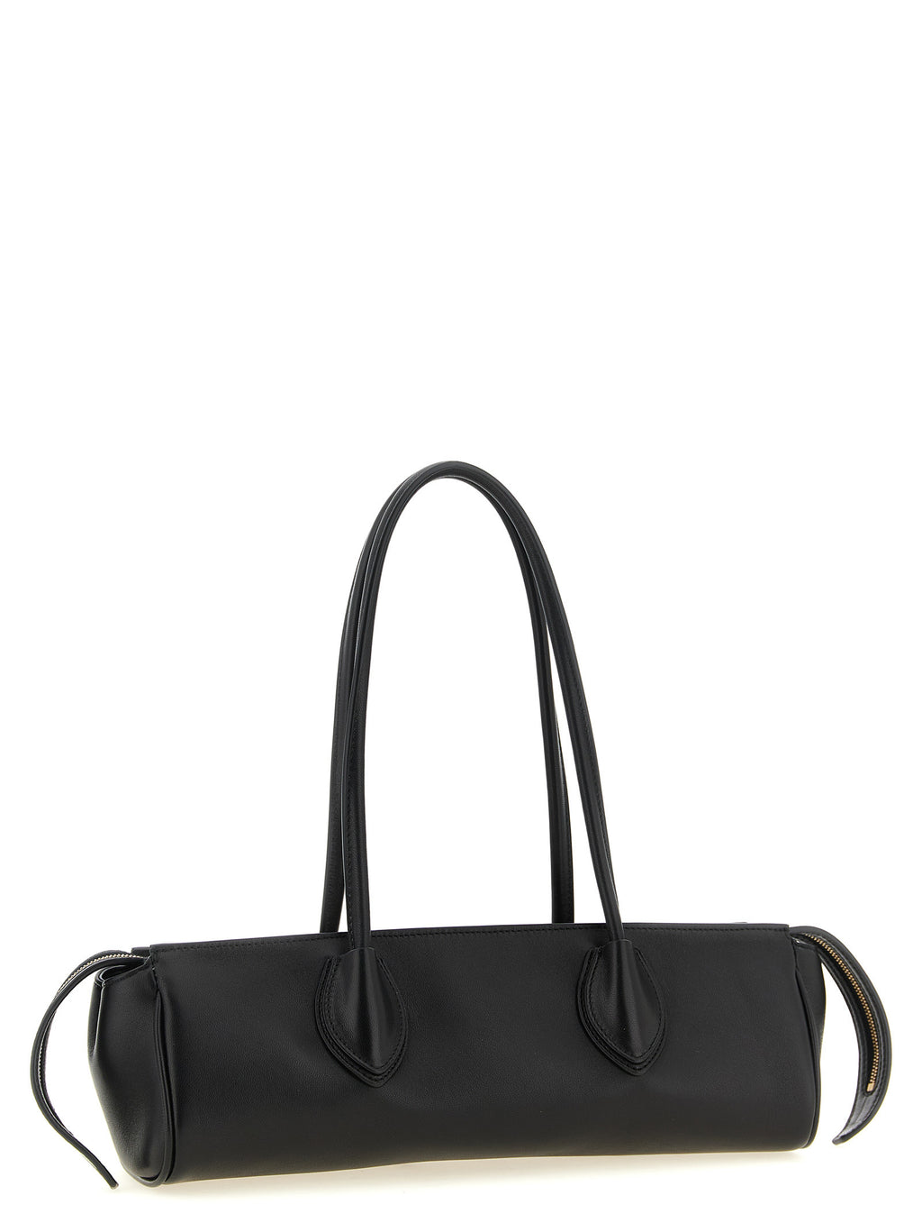 Khaite-Schultertasche aus schwarzem Lammleder