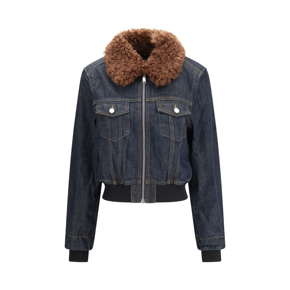 Ganni Blaue Baumwoll-Jeansjacke
