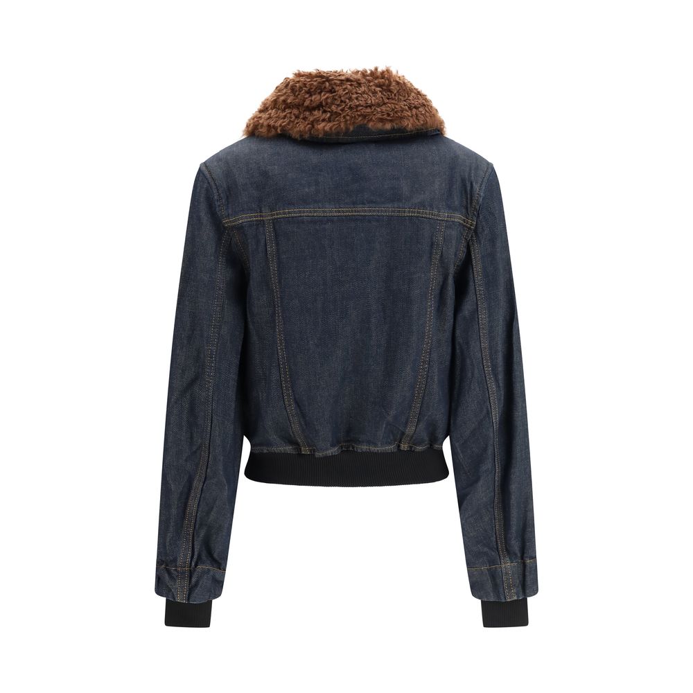 Ganni Blaue Baumwoll-Jeansjacke