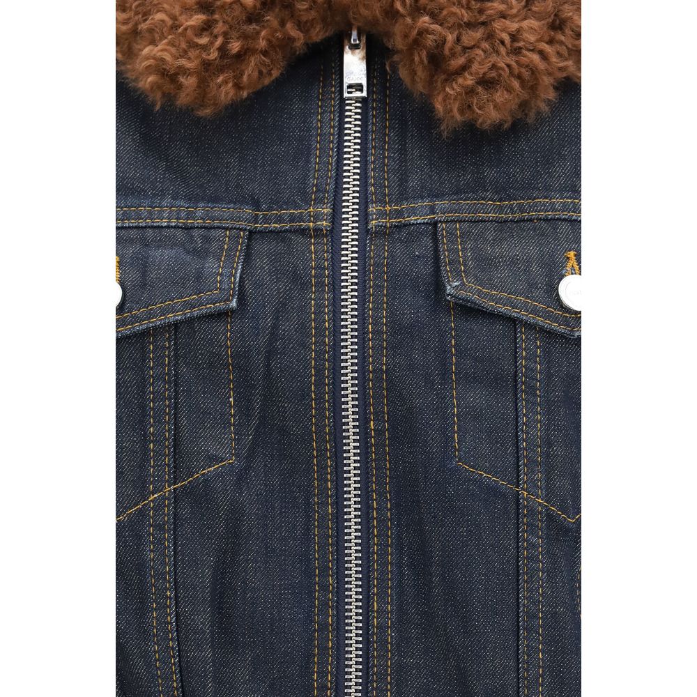 Ganni Blaue Baumwoll-Jeansjacke