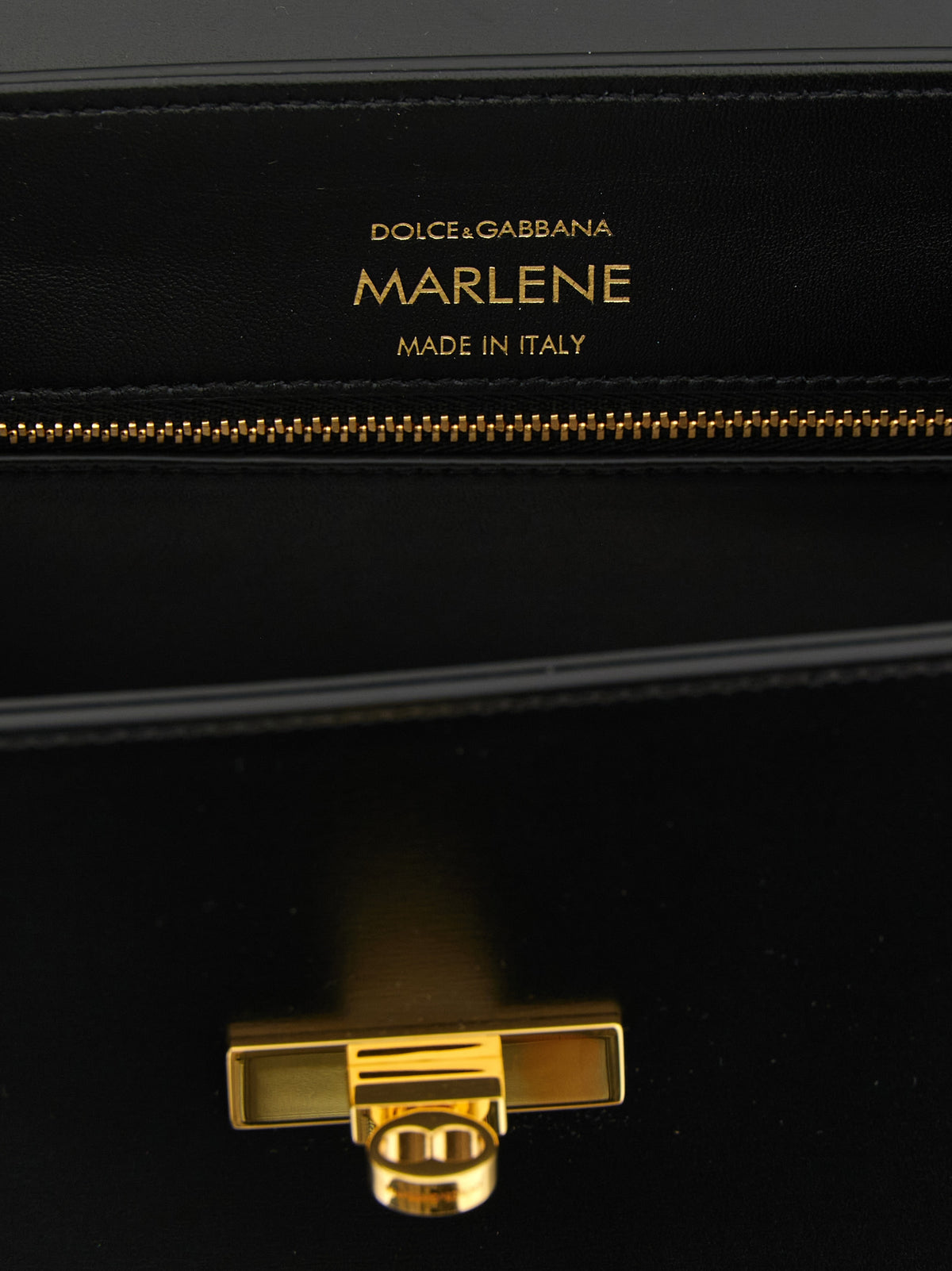 Dolce & Gabbana Handtasche aus schwarzem Lammleder