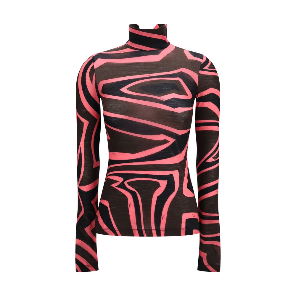 Emilio Pucci Hemd aus mehrfarbiger Wolle mit Aries-Muster