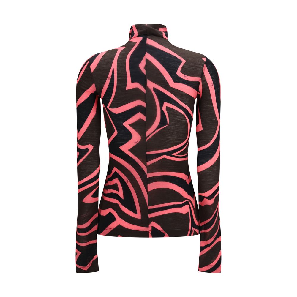 Emilio Pucci Hemd aus mehrfarbiger Wolle mit Aries-Muster