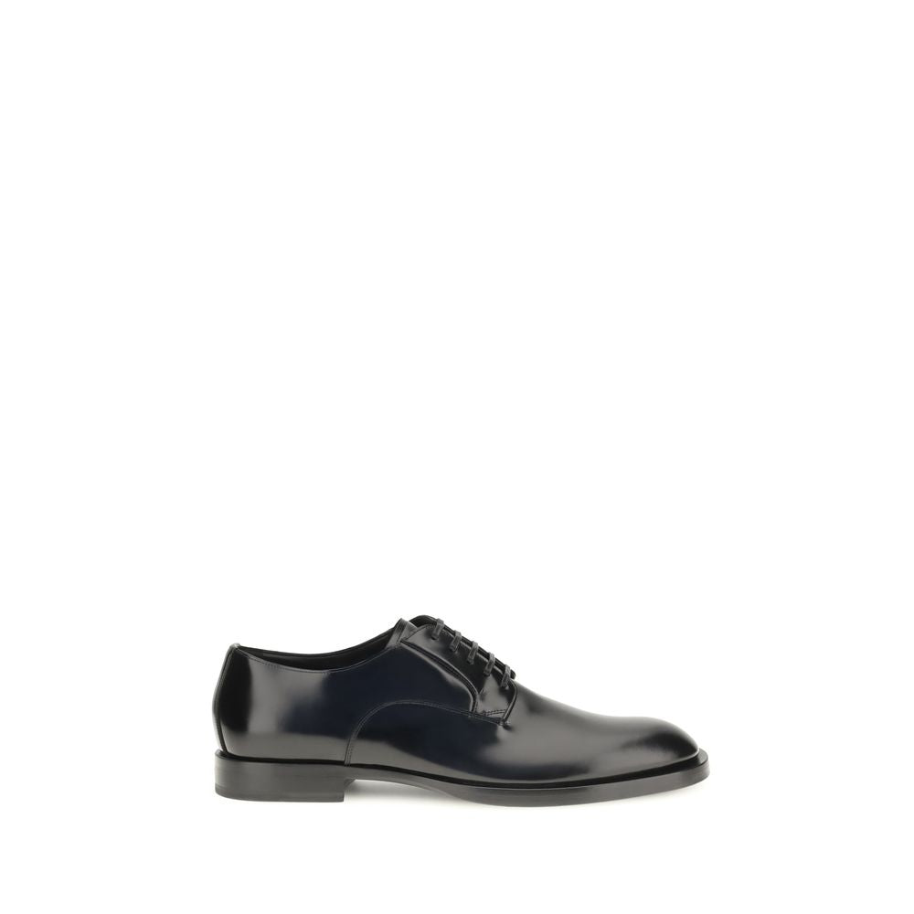 Dolce & Gabbana Schwarze Oxfords und Derbys aus Kalbsleder (Bos Taurus)