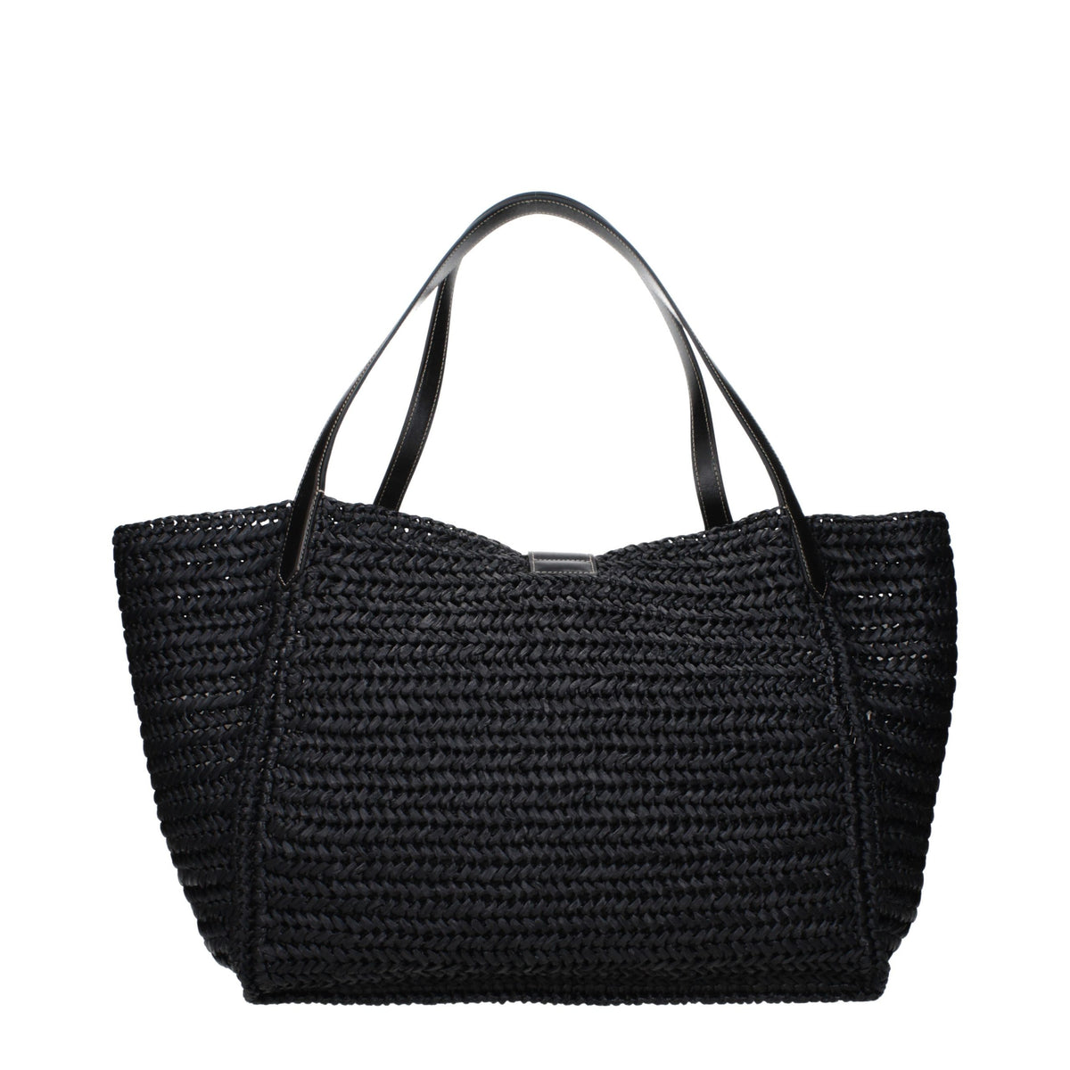 Tom Ford Schultertasche aus schwarzem Bast
