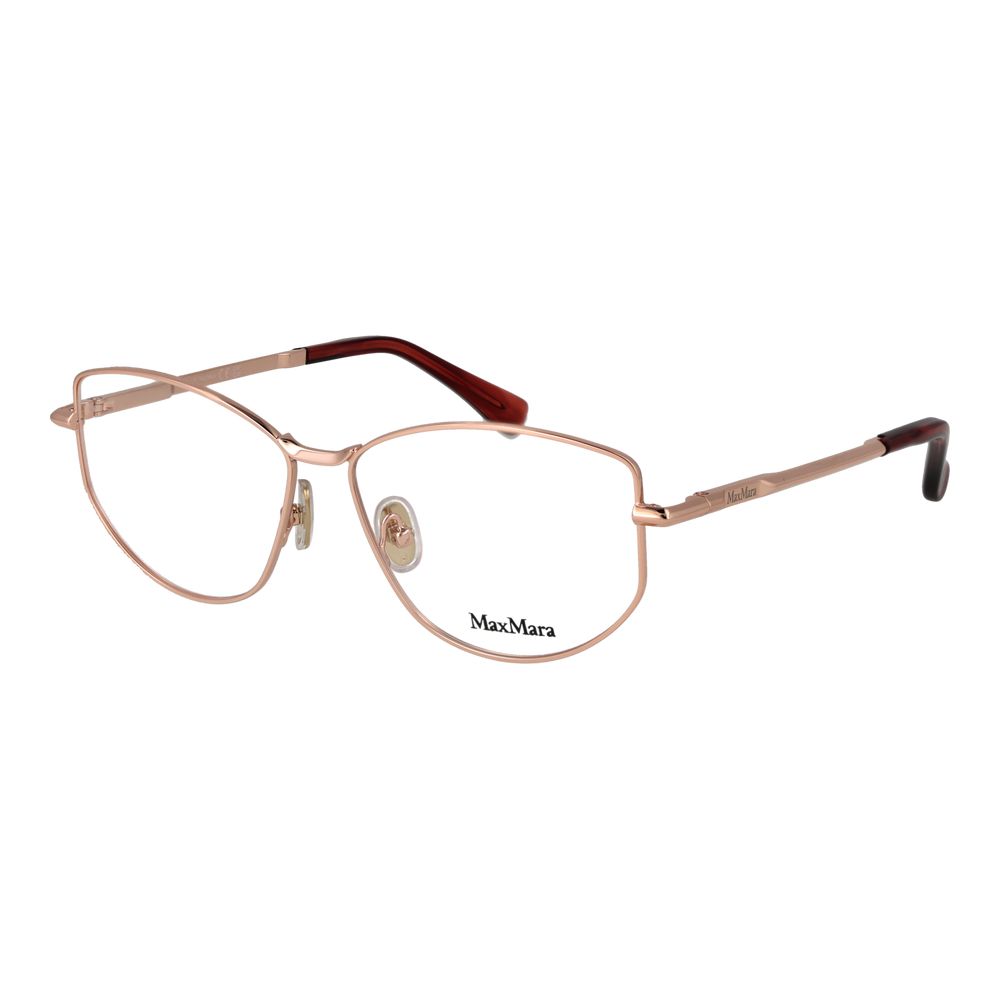 Max Mara Roségoldfarbene Metallbrille (Gestell)