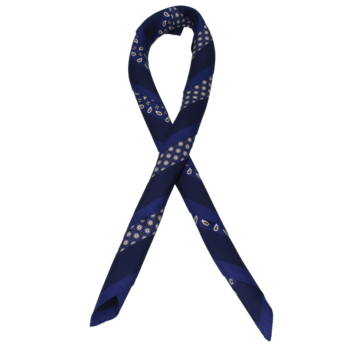 Max Mara Seidenfoulard in Blau