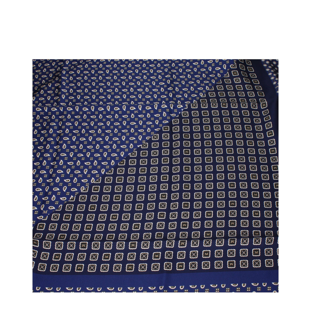 Max Mara Seidenfoulard in Blau