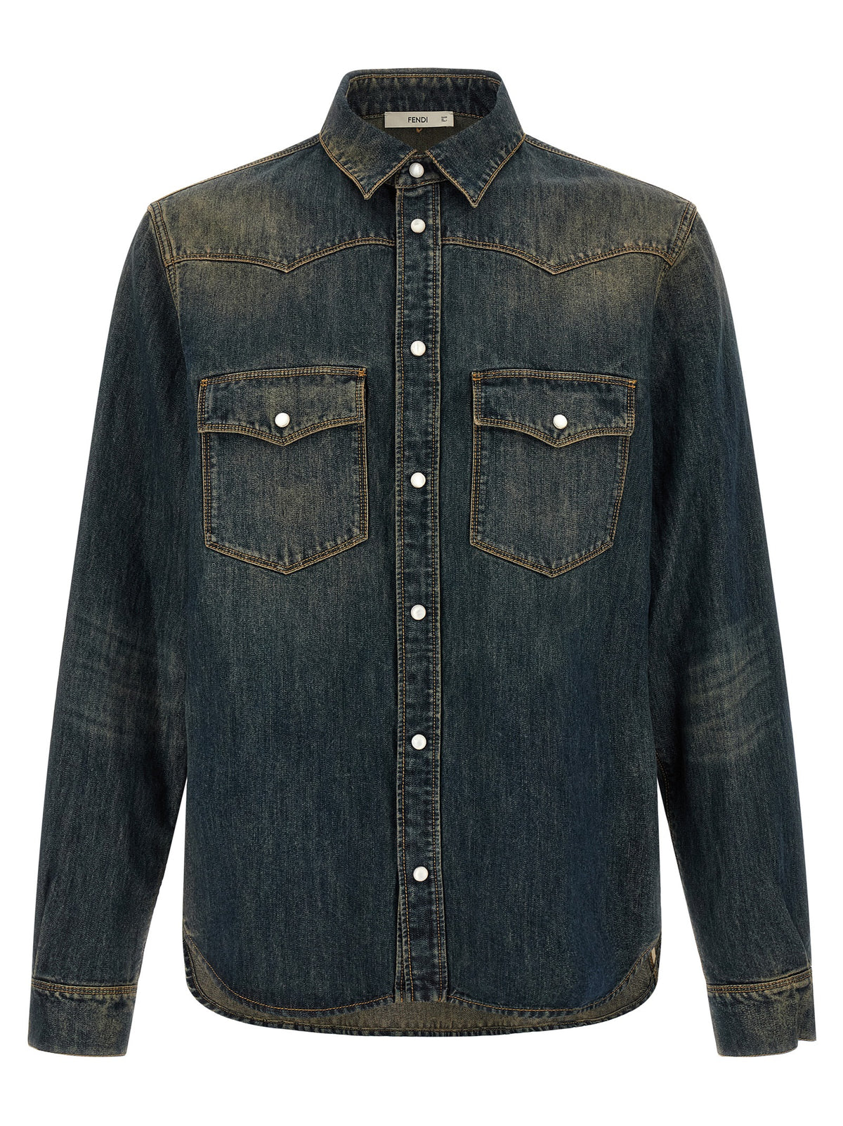 Fendi Blaue Baumwollbluse