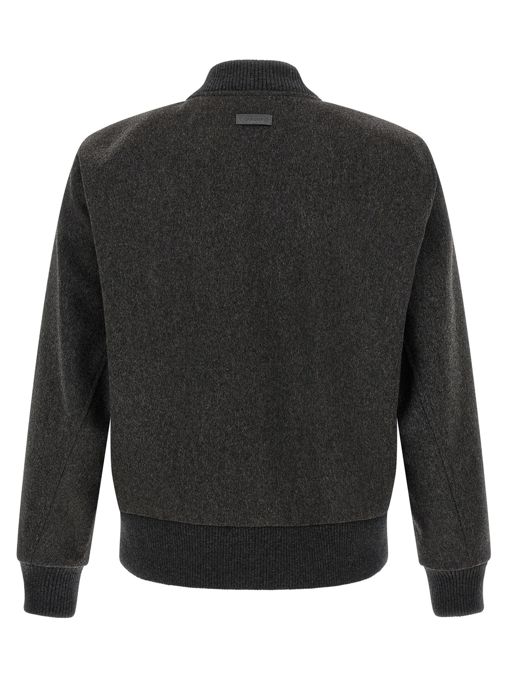 Lardini Gray Virgin Wool Bomber