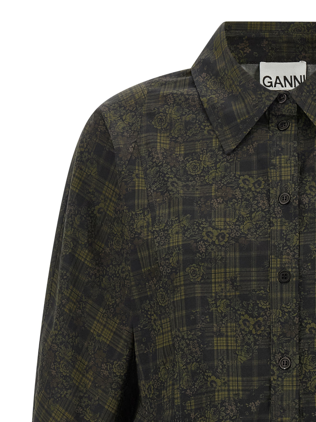Ganni Bicolor Organic Cotton Blouse