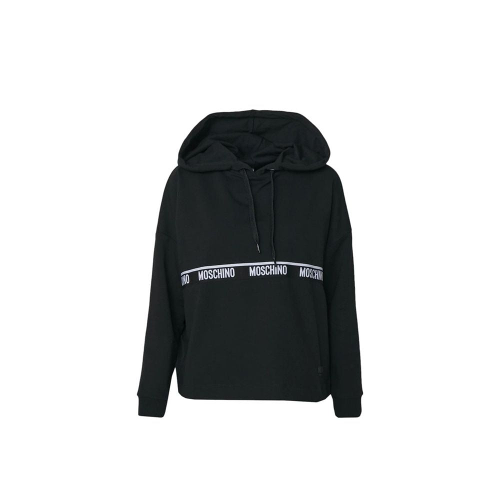 Moschino schwarzes Baumwoll-Sweatshirt