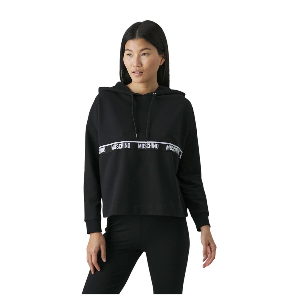 Moschino schwarzes Baumwoll-Sweatshirt