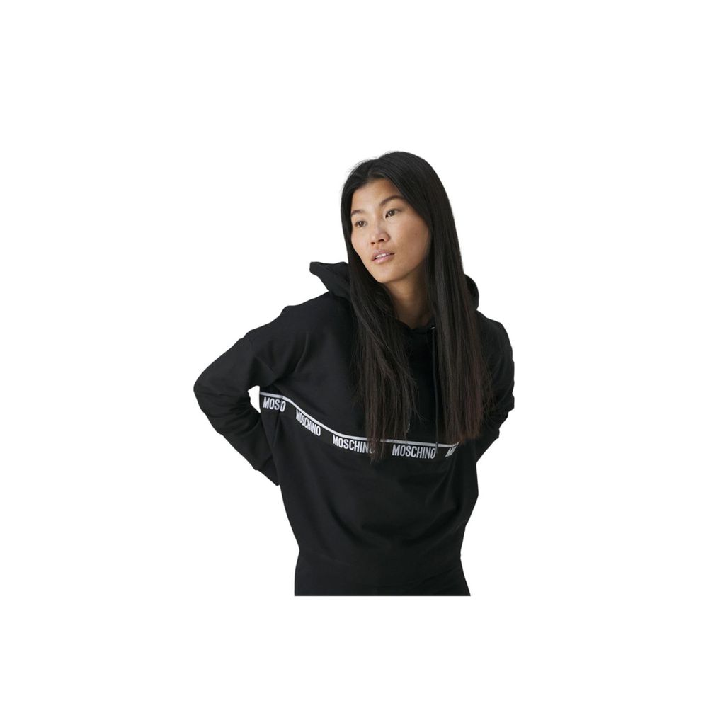 Moschino schwarzes Baumwoll-Sweatshirt