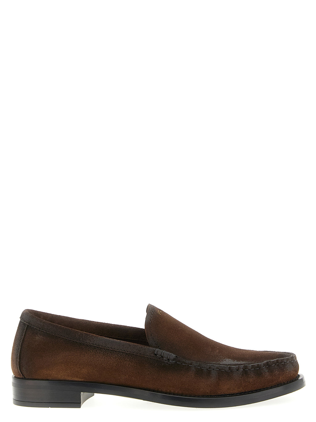 Prada Slipper aus braunem Kalbsleder