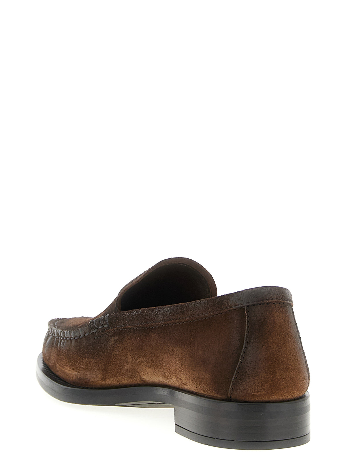 Prada Slipper aus braunem Kalbsleder