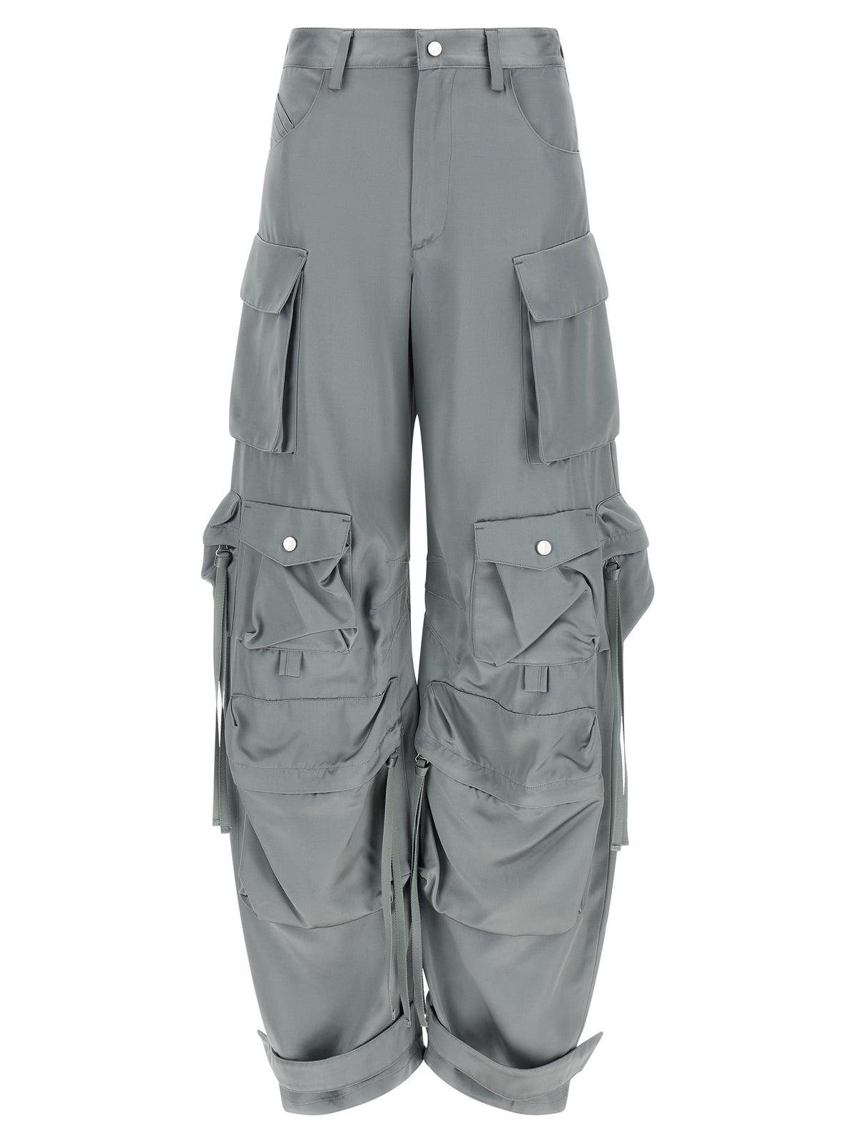 The Attico Cargohose aus grauer Viskose